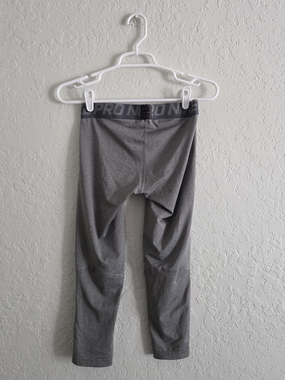 Nike Pro Dri Fit Compression Athletic 3/4 Tights Pants Leggings - Picture 5 of 7